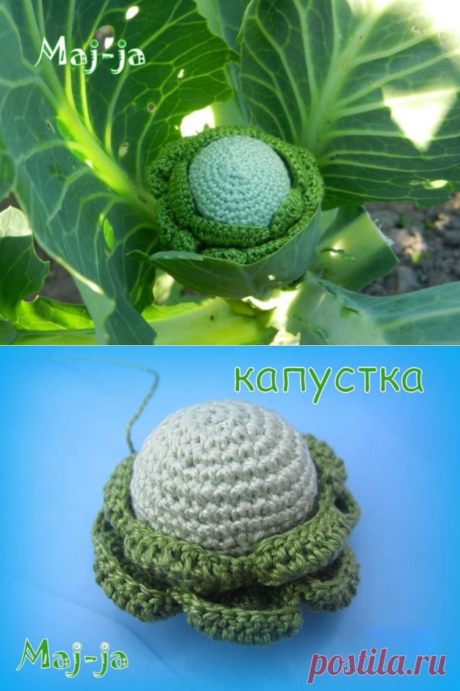 Вязаные овощи: вязаная капуста
