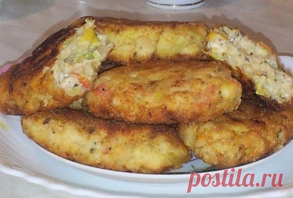 Нежнейшие котлетки по-гавайски с кукурузой