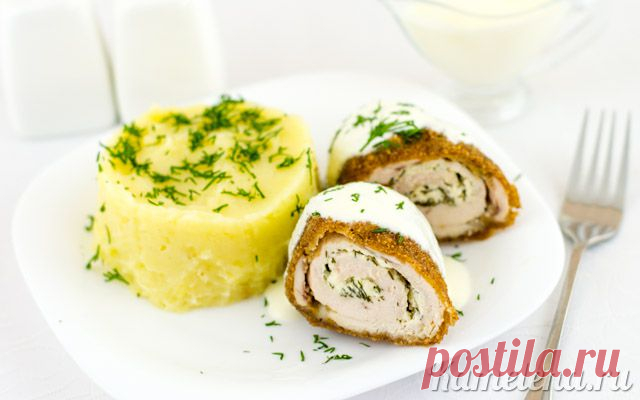 Куриные рулетики с фетой
