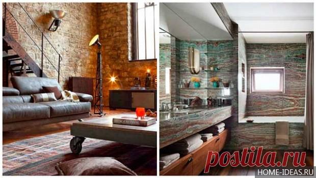 Декоративный камень в интерьере