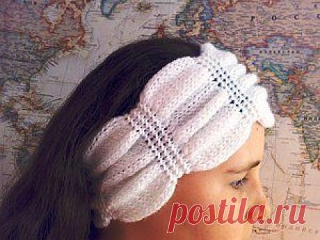 МК. Повязка на голову "жатка" - Ярмарка Мастеров - ручная работа, handmade