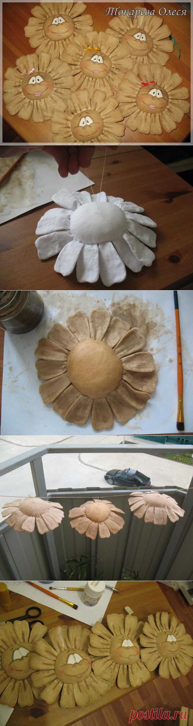 Кофейные ромашки. Мастер-класс.