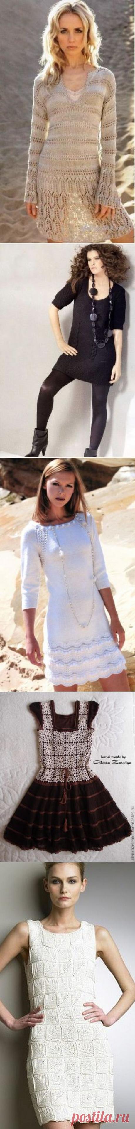 Вязаные платья: фото и схемы | Креативное Вязание