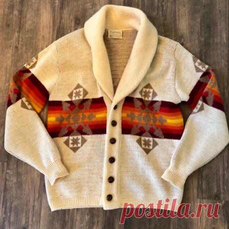 Vintage Pendleton Wool Sweater Aztec Pattern Large Shop hannahmshall's closet or find the perfect look from millions of stylists. Fast shipping and buyer protection. AMAZING Pendleton Vintage Sweater
100 % Virgin Wool
Cream Color 
Aztec Western Tan, Orange and Red Pattern - Vibrant!
Leather covered buttons
Pendleton Western Collection Cardigan
Smells Great
Great condition - two very small flaws barely noticeable see pics
Men’s Large 
Women’s XL