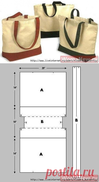 Шьем сумку — Сделай сам, идеи для творчества - DIY Ideas