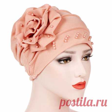 335р-Игрушки W женщин мусульманской растяжения Turban Шляпа Потеря Головной шарф Wrap Hijib волос Cap – купить по низким ценам в интернет-магазине Joom