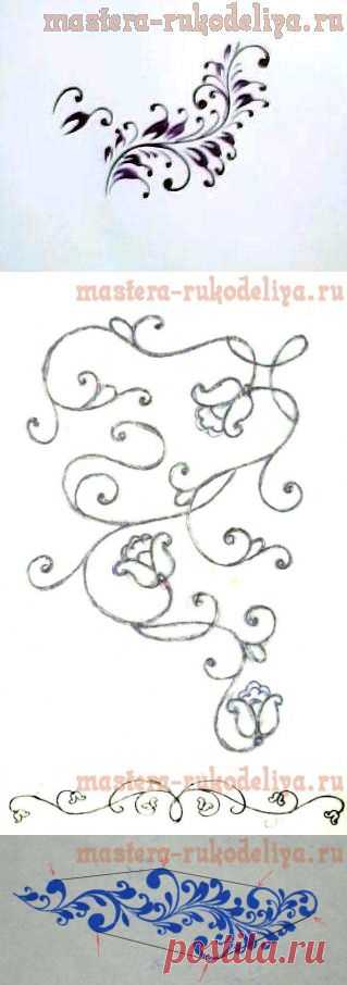Мастера рукоделия - рукоделие для дома. Бесплатные мастер-классы, фото и видео уроки - Видео мастер-класс по росписи: Голубой орнамент