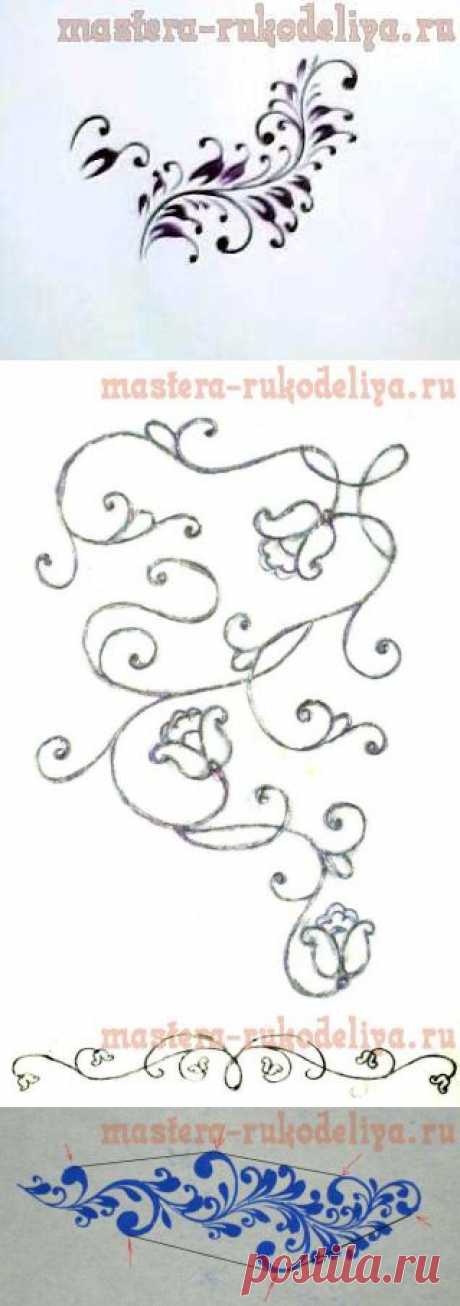 Мастера рукоделия - рукоделие для дома. Бесплатные мастер-классы, фото и видео уроки - Видео мастер-класс по росписи: Голубой орнамент