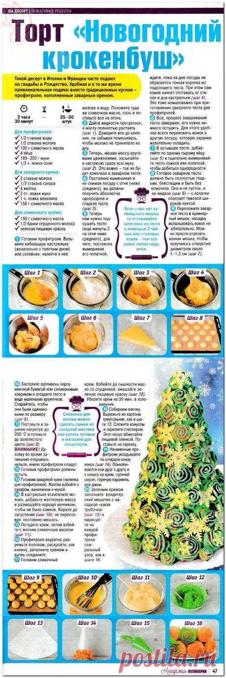 Торт &quot;Новогодний крокенбуш&quot;