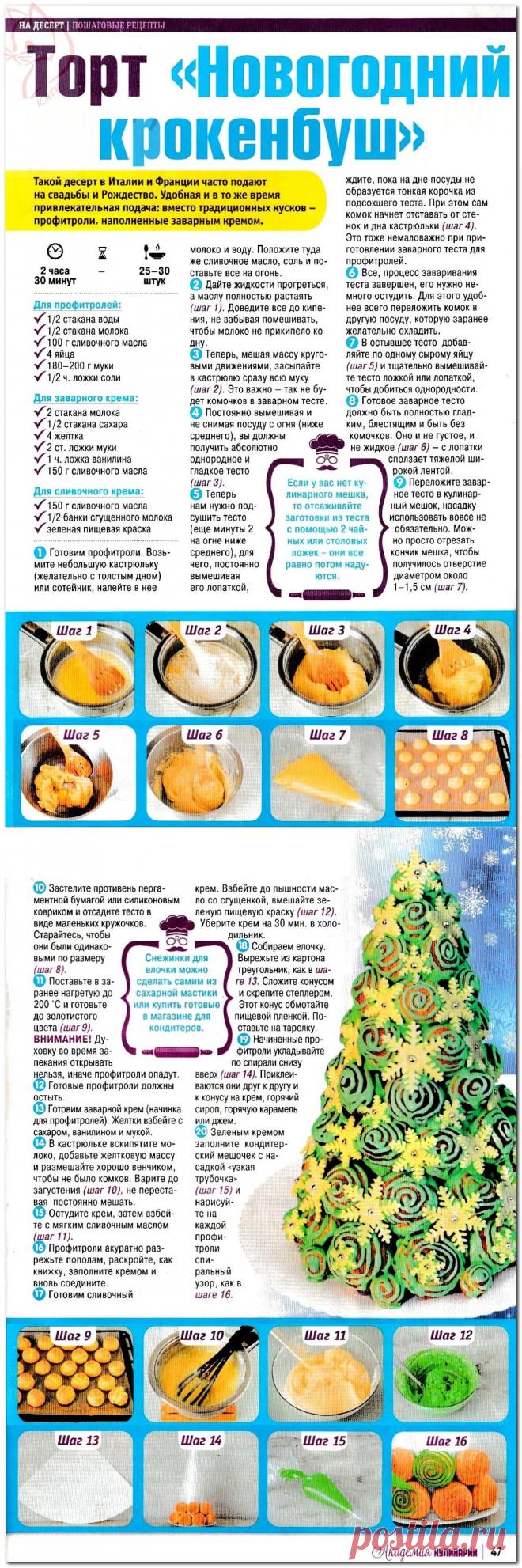 Торт "Новогодний крокенбуш"