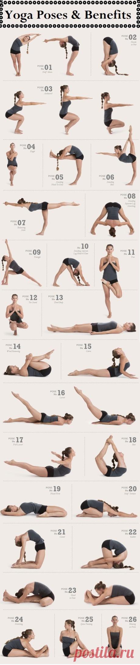 Yoga poses and benefits | ~Yoga~