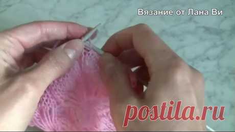 Вязание спицами ОБЪЕМНЫЙ узор спицами с вытянутыми петлями