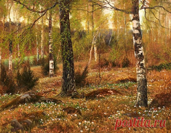 Пейзажи. Ансельм Леонард Шультцберг (1862 - 1945) Швеция. 2 часть.