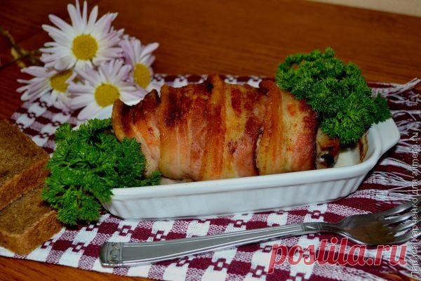 Куриный кармашек, запеченный в беконе | Ваши любимые рецепты