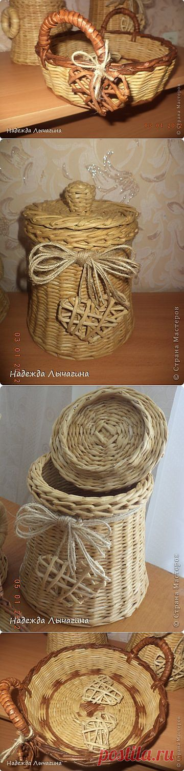 Плетение из газет. Красивая загибка края корзинки. Мастер-класс.