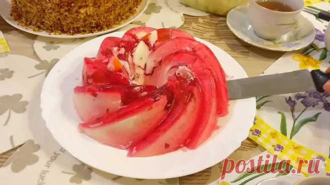 Торт КАЛЕЙДОСКОП! Простой и быстрый желейный торт без выпечки. Торт без дух