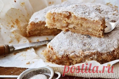 Насыпной яблочный пирог. Самый легкий в приготовлении пирог!