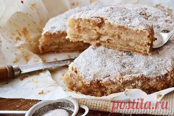 Насыпной яблочный пирог. Самый легкий в приготовлении пирог!