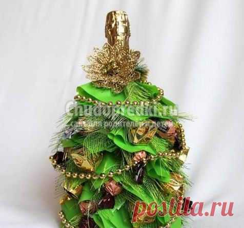 Елочка из конфет: идеи и мастер-классы