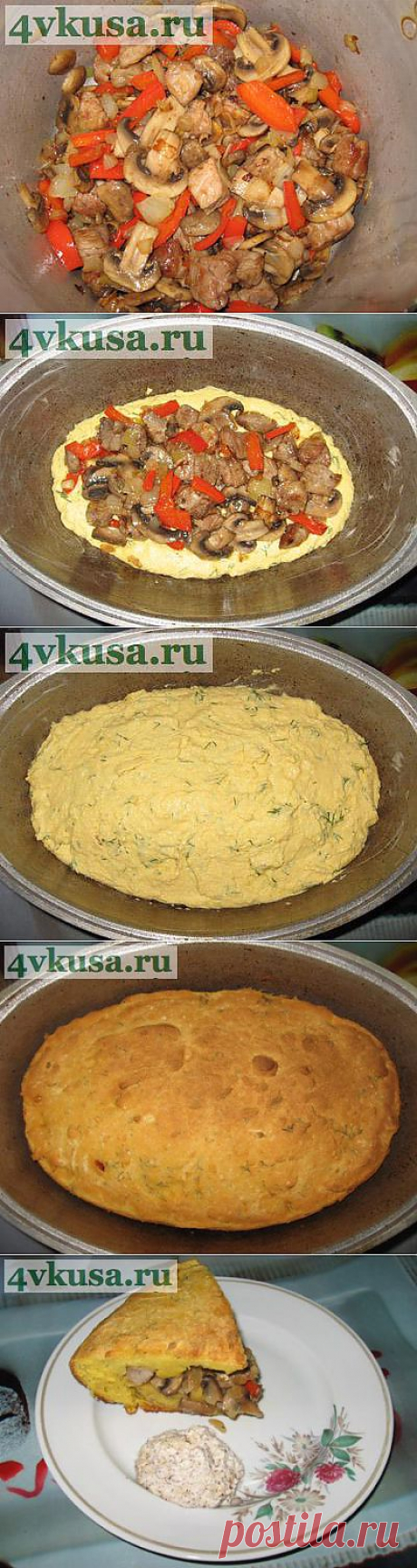 Мамалыга с начинкой и с соусом. Фоторецепт. | 4vkusa.ru