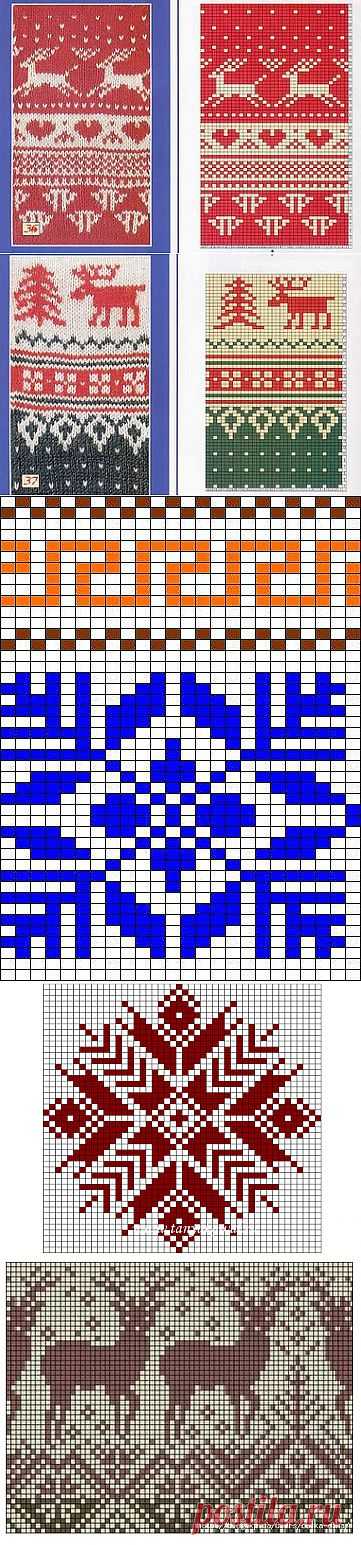 Норвежские узоры схемы