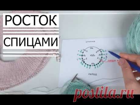 ►ЧТО ТАКОЕ РОСТОК В ВЯЗАНИИ? Мастер Класс по вязанию Ростка.  Master class on knitting Rostock.