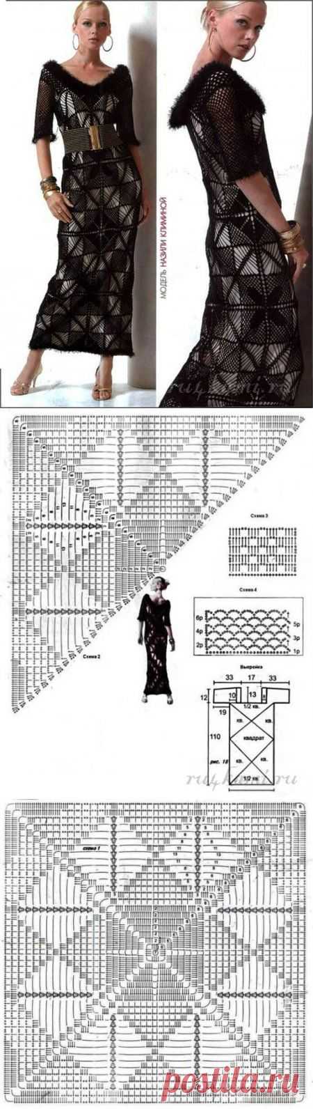 Платье крючком » Сайт "Ручками" - делаем вещи своими руками