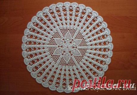 Ананасовая салфетка крючком от Doni