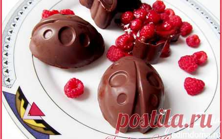 Малиновое желе в шоколаде | Кулинарные рецепты от «Едим дома!»
