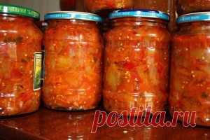 Очень вкусное Лечо (кабачки баклажаны)