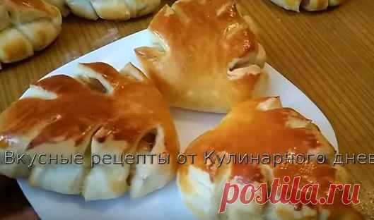 Булочки Сдобные Сладкие Пышные Рецепт с Яблоком и Корицей из дрожжевого теста