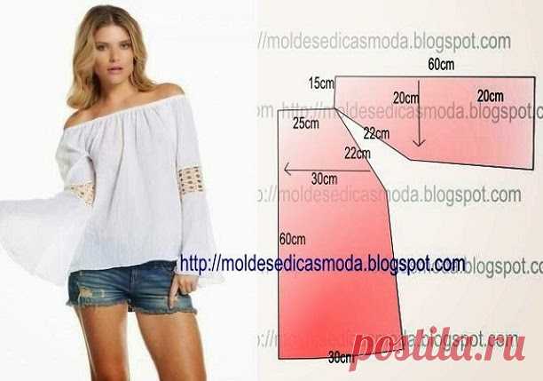 BLUSA FÁCIL DE FAZER - 33 - Moldes Moda por Medida