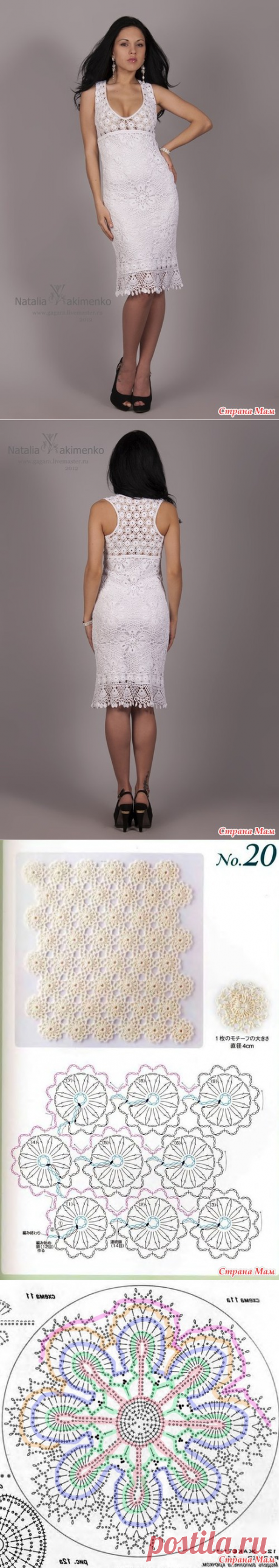 Приглашение связать он-лайн Кружевное платье от Натальи Акименко.