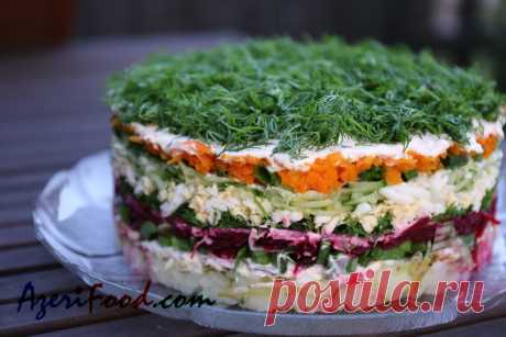 Салат Нежность – AzeriFood.Com
