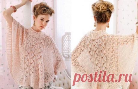Гимн женственности: ажурное пончо
