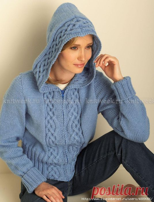 Кардиган с капюшоном
