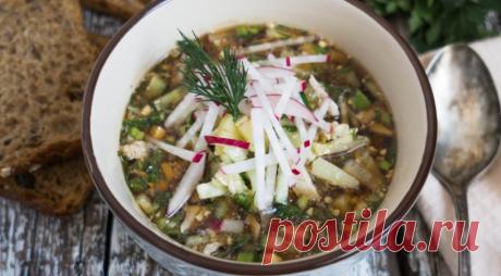 Идеальный суп для жаркого дня! Окрошка с хреном | Вкусные рецепты