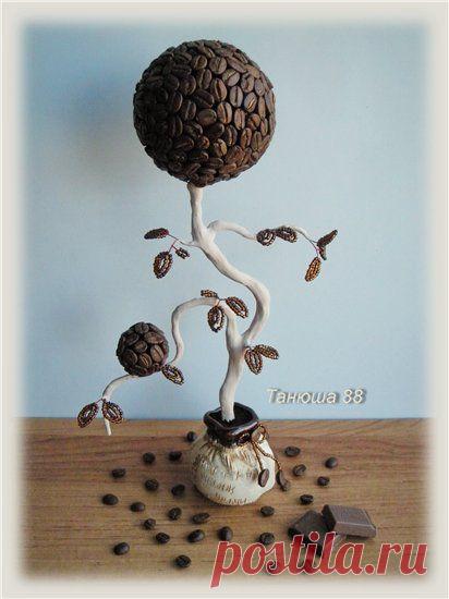 Топиарий или Кофейное дерево | biser.info - всё о бисере и бисерном творчестве