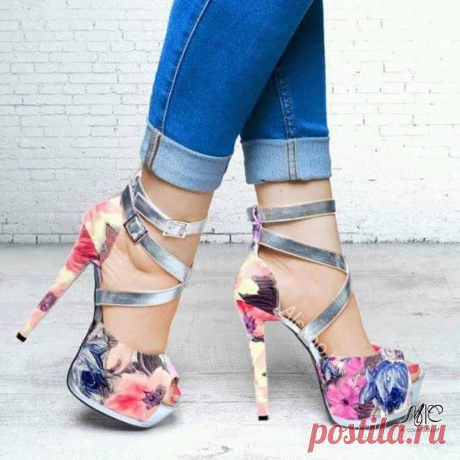 Look! Босоножки с цветами! — Модно / Nemodno