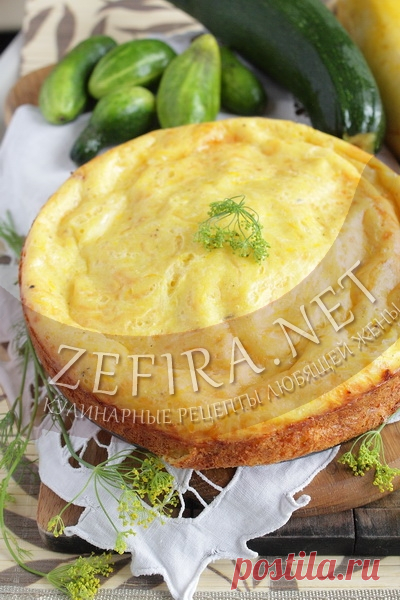 Закусочный пирог из кабачков с сыром - домашние рецепты с фото