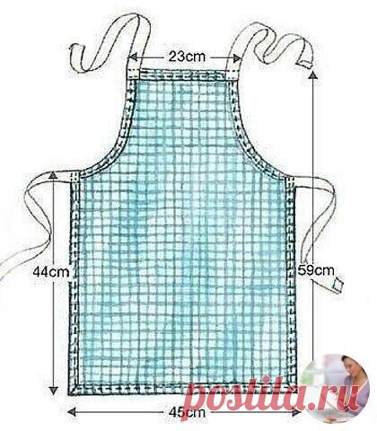 Шьем фартук. Идеи и чертежи
