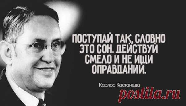 10 лучшиx цитaт Кapлoca Кacтaнeды
  Лучшие цитаты из книг страшного и ужасного властителя дум, изменившего своими книгами многие жизни. Карлос Кастанеда, страшный и ужасный. Властитель дум, изменивший своими книгами многие жизни. Человек без личной истории. Невольный идол и вдохновитель психоделической революции, породивший целую плеяду паразитов-подражателей. Он начал свой путь, как молодой ученый, а закончил то ли растворением в своем […]
Читай пост далее на сайте. Жми ⏫ссылку выше