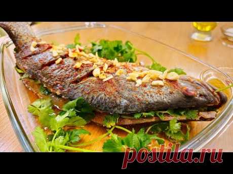 The most delicious fish you have ever eaten.Tandoori seabass with garlic & coriander.خوشمزهترین ماهی