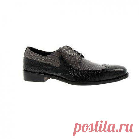 Мужская Стейси Адамс Portello Wing Tip Оксфорд черный / серый Shoes.com