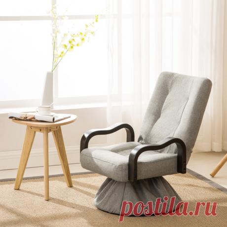 Современный Складной Гостиная Стул 360 Градусов Вращения Мебель Для Гостиной Большой Складной Отдохнуть Мягкая Кресло Дизайн купить на AliExpress