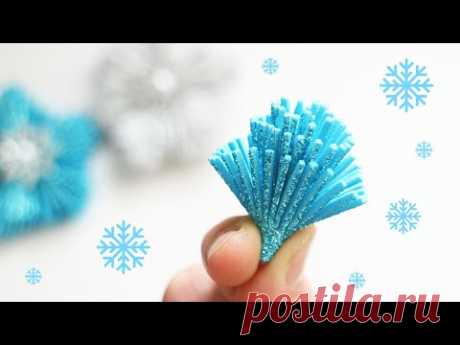 НЕВЕРОЯТНО ПРОСТО 😍 Такие пушистые получились ❄ Новый год ❄Рождество ❄ Снежинка