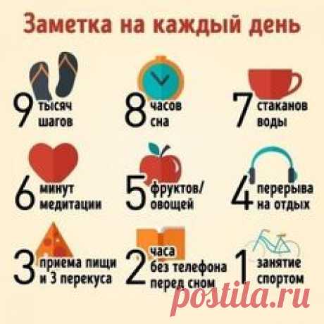 Чтобы быть здоровым, нужно соблюдать обычные правила