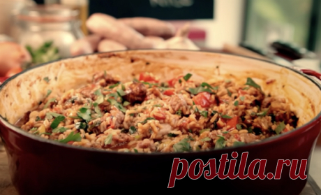 Итальянские колбаски с рисом по рецепту Гордона Рамзи