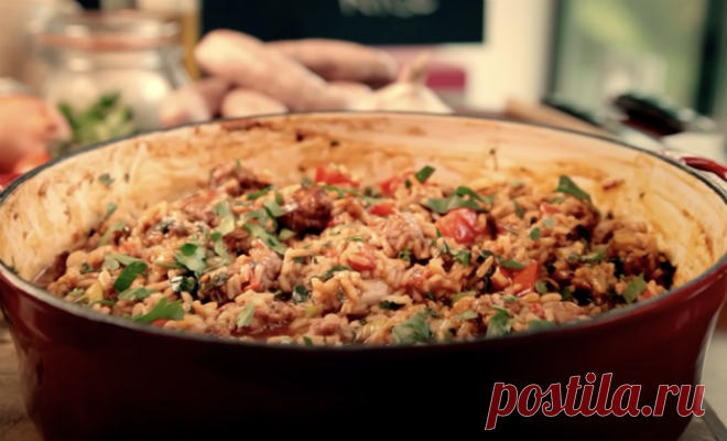 Итальянские колбаски с рисом по рецепту Гордона Рамзи