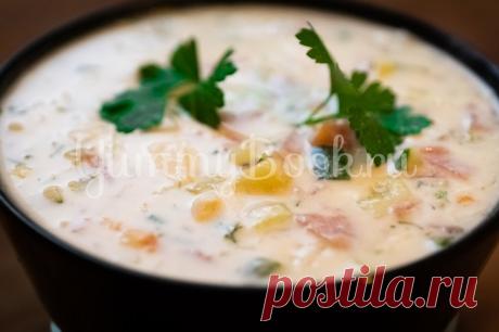 Окрошка на йогурте